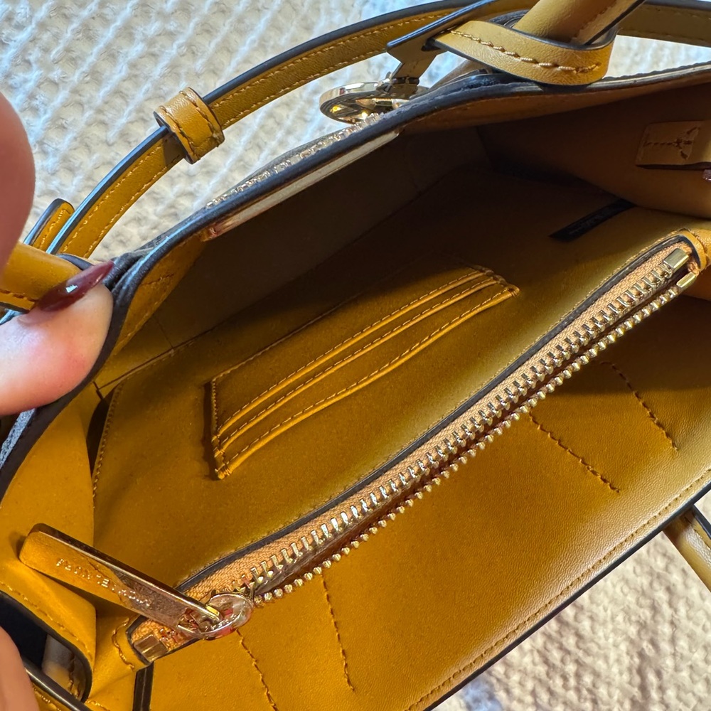 Michael Kors Crossbody Bag in Yellow and Brown - Picture 5 of 5